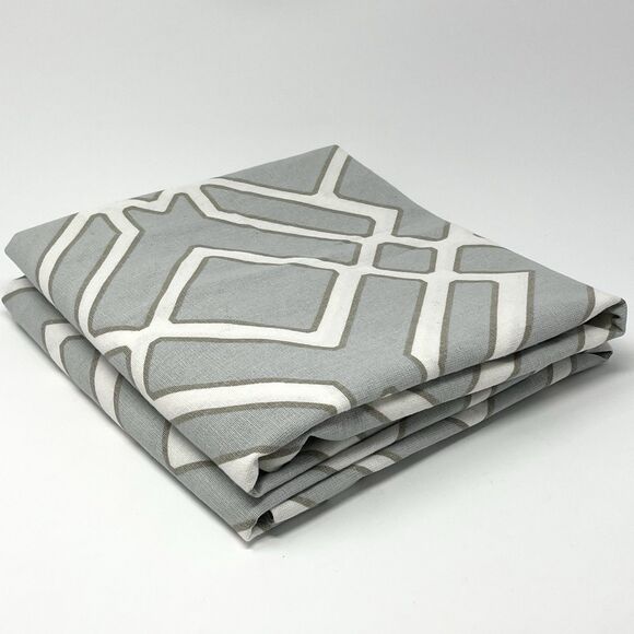 Pottery Barn Foundations SHELBY Euro Shams Linen Cotton Set Of 2 Gray Geometric - Picture 1 of 3
